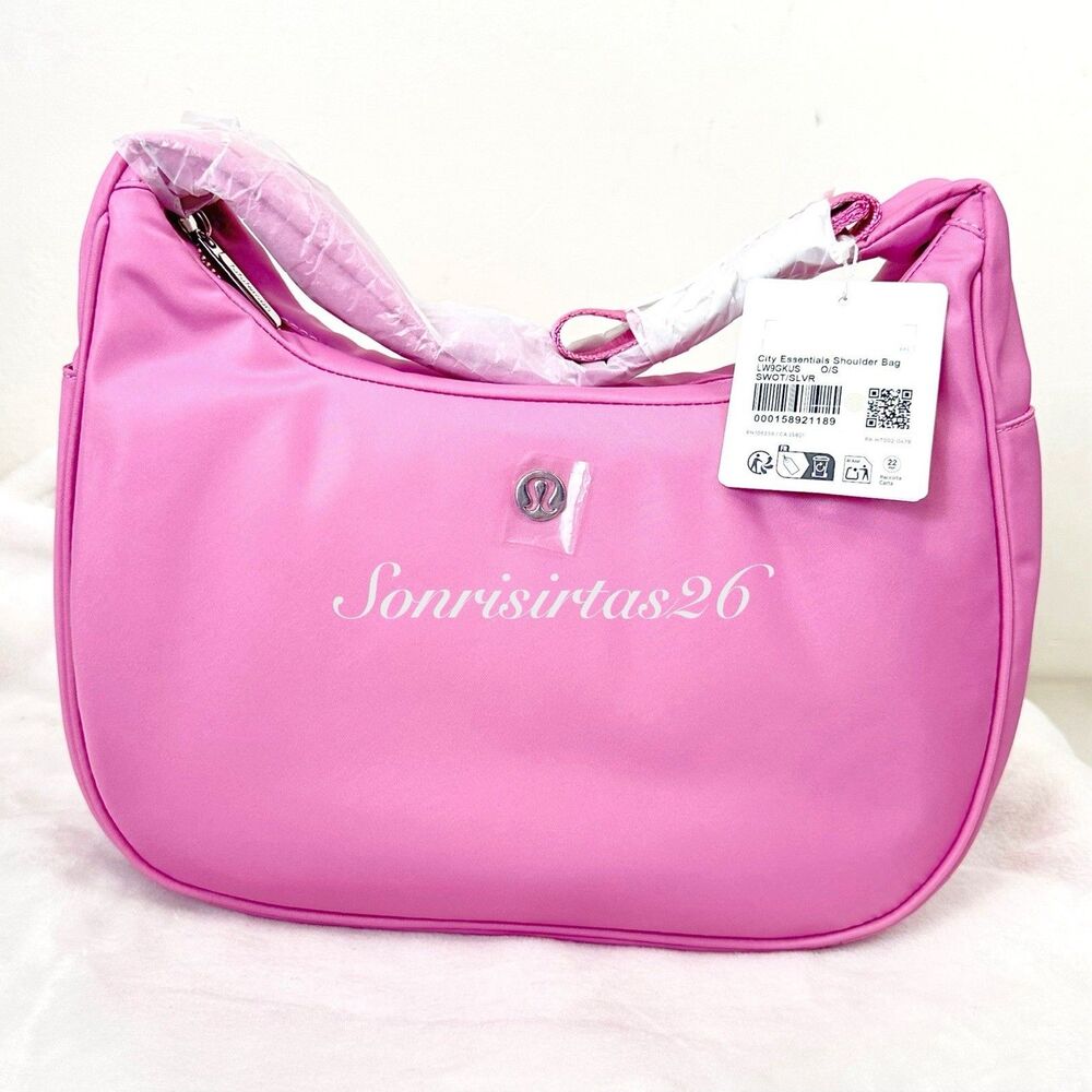 Lululemon City Essentials Shoulder Bag 4L Sweet Sorbet Silver NWT Crossbody